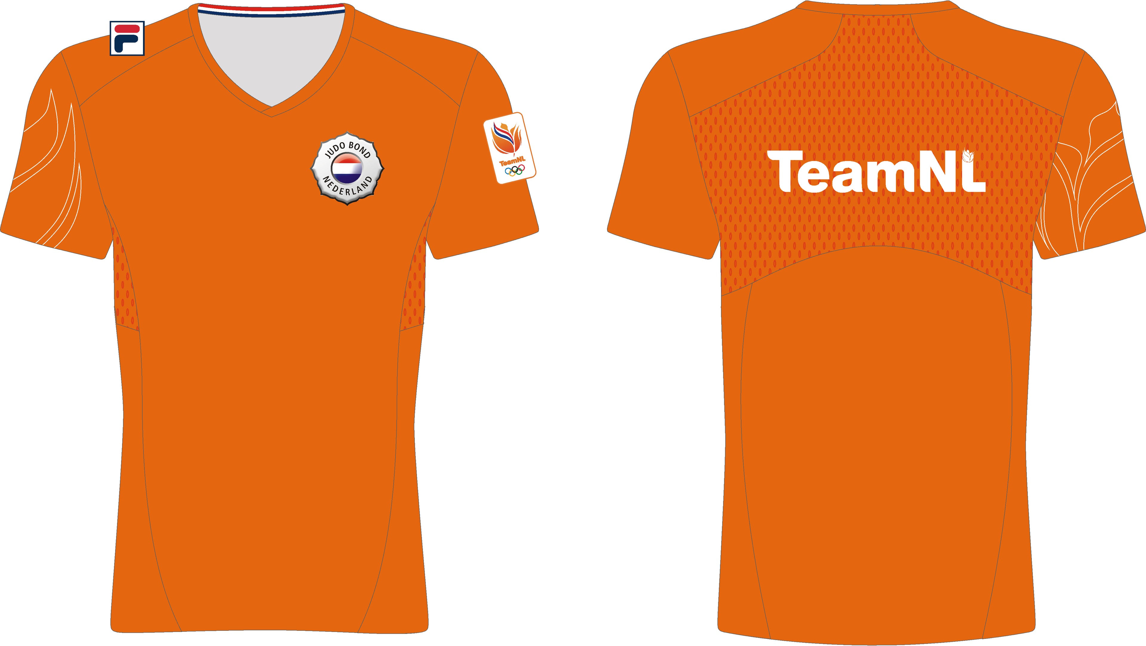Sportshirt oranje - Dames